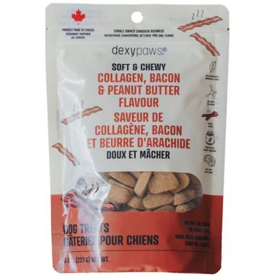 Dexypaws Soft & Chewy: Collagen, Bacon & PB