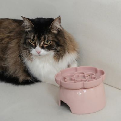 Image showing  Elevated Slow Feeder: Flower, Pink Blush