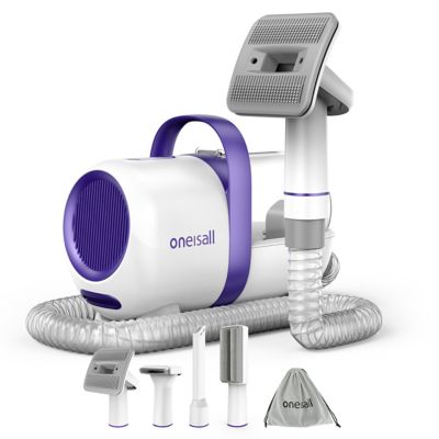 Oneisall LM5 4-in-1 Low-Noise Dog Grooming Vacuum: 12KPa Pet Hair & Home Cleaning Kit