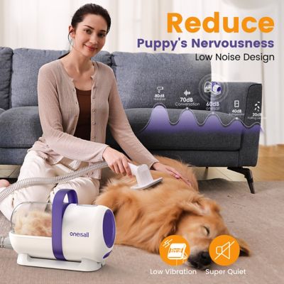 Image showing  LM5 4-in-1 Low-Noise Dog Grooming Vacuum: 12KPa Pet Hair & Home Cleaning Kit