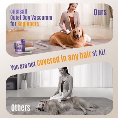 Image showing 6 th Oneisall LM5 4-in-1 Low-Noise Dog Grooming Vacuum: 12KPa Pet Hair & Home Cleaning Kit