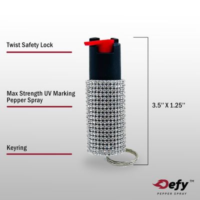 Image showing  Defy Bling Pepper Spray, Silver