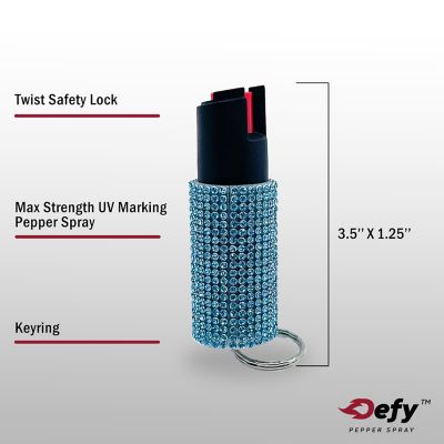 Image showing  Defy Bling Pepper Spray, Turquoise