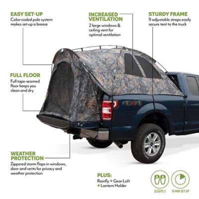 Image showing  Backroadz Camo Truck Tent: Compact Short Bed
