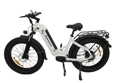 Supermach 24 in. Tire Electric Bike - White