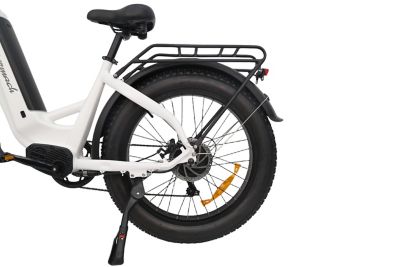Image showing  24 in. Tire Electric Bike - White
