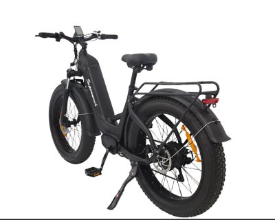 Image showing  24 in. Tire Electric Bike - Black