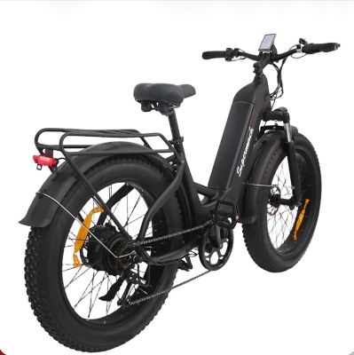 Image showing  24 in. Tire Electric Bike - Black