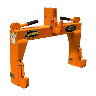SpeeCo Cat 1 Quick Hitch Adjustable Top Link Bracket - Orange