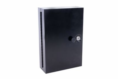 First Alert 28 Key, Locking Key Cabinet, Made From 18 ga. Powder Coated Steel. Wall Mount, 28 Key Hooks, Key rings, and Tags.