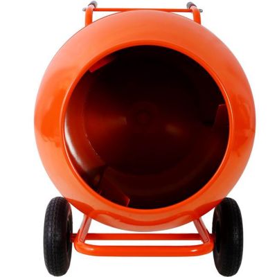 Image showing  8 cu. ft., 224L Portable Concrete Mixer 115V/60HZ, Orange