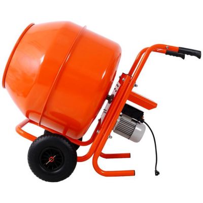 Image showing  8 cu. ft., 224L Portable Concrete Mixer 115V/60HZ, Orange