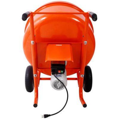 Image showing  8 cu. ft., 224L Portable Concrete Mixer 115V/60HZ, Orange
