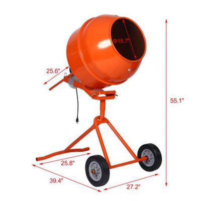 Image showing 9 th TMB 5.0 cu. ft. Portable Concrete Mixer