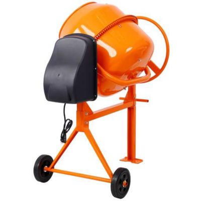 Image showing  Electric Concrete Mixer, 5 cu. ft, 650 W AC Motor
