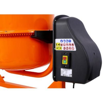 Image showing 7 th TMB Electric Concrete Mixer, 5 cu. ft, 650 W AC Motor