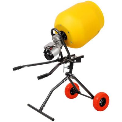 Image showing  3.5 cu.ft., 100L Portable Electric Poly Drum Concrete Mixer, 115V/60HZ
