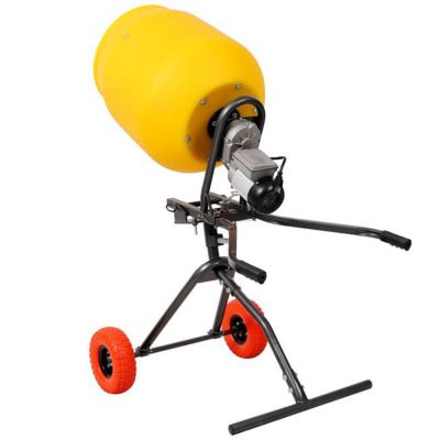 Image showing  3.5 cu.ft., 100L Portable Electric Poly Drum Concrete Mixer, 115V/60HZ
