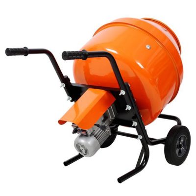 Image showing  5 cu. ft., 150L Portable Cement Concrete Mixer 115V-60HZ, Orange