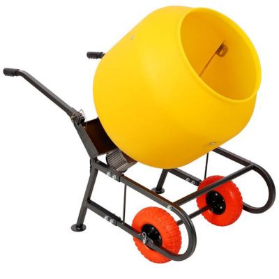 TMB 6 cu. ft., 170L Portable Electric Poly Drum Concrete Mixer, 115V/60HZ