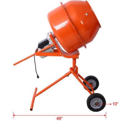 Image showing 8 th TMB 370W Portable Electric Concrete Mixer 4.6 cu./ft.