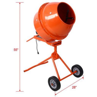 Image showing 9 th TMB 370W Portable Electric Concrete Mixer 4.6 cu./ft.