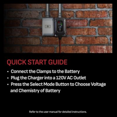 Image showing  Rugged 1 Amps Car Battery Charger and Maintainer, 3 in 1 Solution