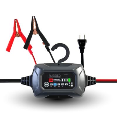Schumacher Rugged 3 Amps Car Battery Charger and Maintainer, 3 in 1 Solution