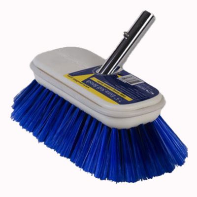 Swobbit Uni-Snap 7.5 in. Scrub Brush, Blue, Extra Soft Nylon Bristle, SW77340