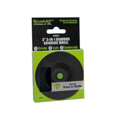 Image showing  3 in. 3-in-1 Diamond Grinding Wheel, 36 Grit