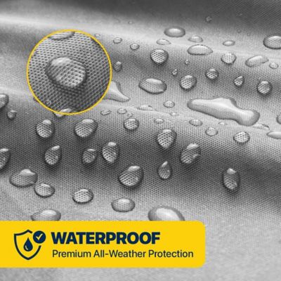 Image showing  All Weather Waterproof Truck Cover Windproof Straps, Fit upto 242 L x 68 H in., Max Cab 146 in.