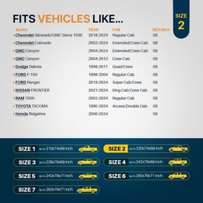Image showing 6 th Seal Skin Covers All Weather Waterproof Truck Cover Windproof Straps, Fit upto 262 L x 71 H in., Max Cab 157 in.