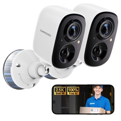 Cinmoore Single Band WiFi 2 pack indoor/Outdoor Camera