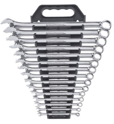 Image showing 1 th GEARWRENCH 15 pc. 12 pt. Long Pattern Combination SAE Wrench Set