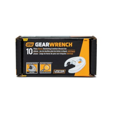 Image showing 1 th GEARWRENCH 10 pc. 3/8in. Drive Ratcheting Crowfoot Metric Wrench Set