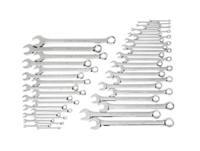 GEARWRENCH 44 pc. 12 pt. Long Pattern Combination SAE/Metric Wrench Set
