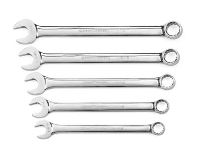 GEARWRENCH 5 pc. 12 pt. SAE Long Pattern Combination Wrench Set