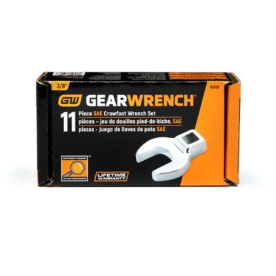 Image showing 3 th GEARWRENCH 11 pc. 3/8in. Drive Crowfoot SAE Wrench Set