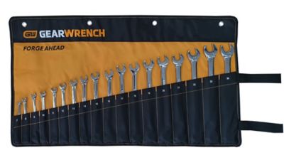 Image showing 2 th GEARWRENCH 18 pc. 12 pt. Long Pattern Combination Metric Wrench Set