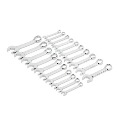 GEARWRENCH 20 pc. 12 Point Stubby Combination SAE/Metric Wrench Set
