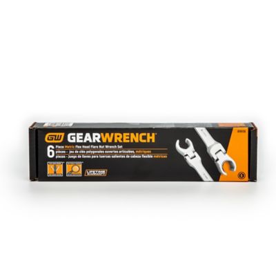 Image showing  6 pc. Flex Head Flare Nut Metric Wrench Set