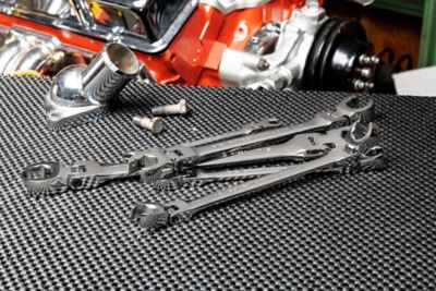 Image showing 6 th GEARWRENCH 5 pc. Flex Head Flare Nut SAE Wrench Set