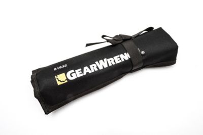 Image showing 2 th GEARWRENCH 9 pc. 12 pt. Long Pattern Combination Metric Wrench Set with Tool Roll
