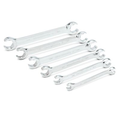 Image showing 1 th GEARWRENCH 6 pc. Flare Nut SAE Wrench Set