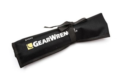 Image showing  7 pc. 12 pt. Long Pattern Combination SAE Wrench Set with Tool Roll