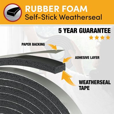 Frost King Minimum Compression Sponge Foam Weatherstrip Tape