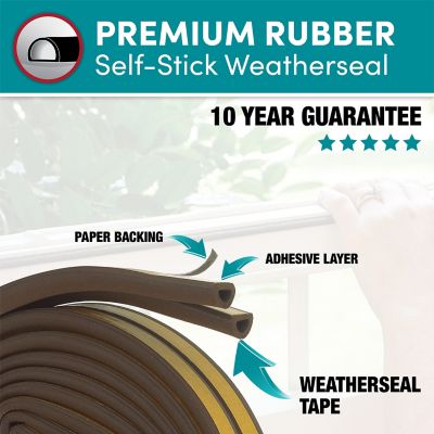 Frost King D-Section EPDM Rubber Tape