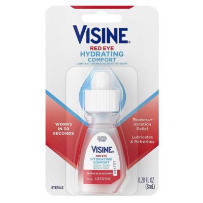 Visine Red Eye Hydrating Comfort Eye Drops 0.28 oz.