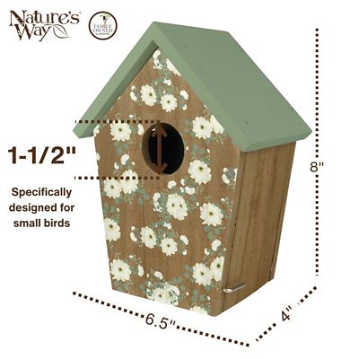 Image showing  Verdant Petals Decorative Bluebird House