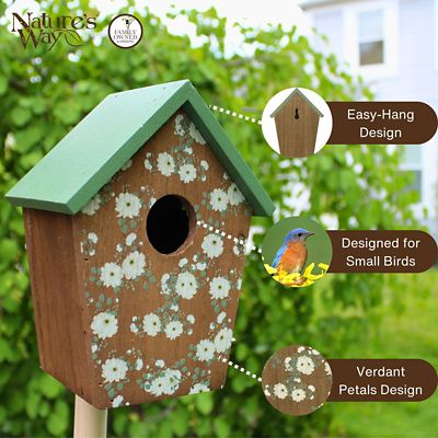 Image showing  Verdant Petals Decorative Bluebird House